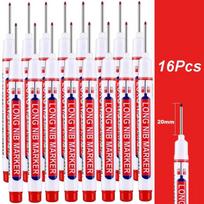 4-100Pcs 20mm Deep Hole Long Nib Head Marker For Metal Perforating Pen Waterproof Bathroom Woodworking Decor Multi-Purpose Tool