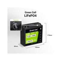 LiFePO4 baterija - GREEN CELL - Cube 20AH - 256 Wh - 12,8 V - IP54