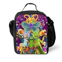 Rick and Morty Kids Lunch Bag Crossbody Backpack Shoulder Tote Portable Simple Lunch Cooler for School Lunch bag