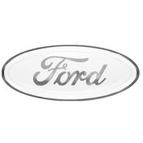 Automobilio stilius Priekinio variklio dangčio emblema Galinės bagažinės ženklelis Grotelių logotipas Lipdukas Ford Focus MK3 Ranger Fiesta S-Max Mondeo MK4 Kuga 15x5.8cm