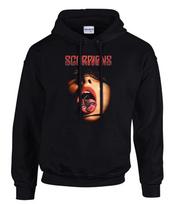 hoodie-Casual Pullover Sweatshirt Scorpions Rock Music M brown