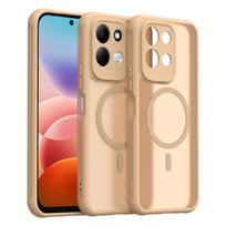 Xiaomi Redmi 17 5G telefono dėklas, magnetinis smūgiams atsparus telefono dėklas, hibridinis apsauginis dangtelis Xiaomi Redmi 17 5G auksas