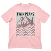 Twin Peaks The Iconic Mountain Logo Fashion T-Shirt Cotton Men's Clothes Women's T-Shirt Y2k Tee Casual 2026 Summer New T Shirt XXXXL white