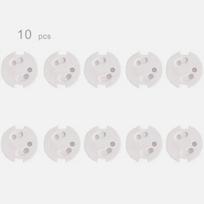 Kūdikių saugos lizdų dangteliai 10 vnt. elektros plastikinių lizdų apsaugos Vaikų saugaus lizdo saugos apsauga white