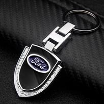 Metalinis Odinis Automobilio Raktų Pakabukas Raktų Žiedas Ford Mustang Focus MK7 Fiesta Mondeo Transit Ecosport Escort Automobilio Tiuningo Aksesuarams DF0 black