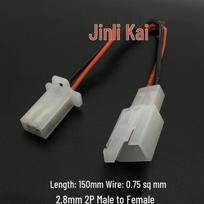 Electric Vehicle Handlebar Controller Connector: 2/3/4 Wire 2.8 Model Male/Female Plug gray