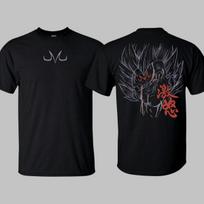 Majin Vegeta  Streetwear  Overd Saiyan Dragon Ball Graphic Tee Unisex shirt Cotton Oversize Large Size XXXXL black