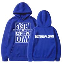 Rock Band System of A Down Graphic Hoodies Men Women Alternative Metal Music Gothic Sweatshirt Fleece Fashion 3XL pink