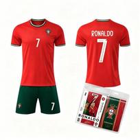 26-27 Portugalija išvykos Nr.. 7 klubo futbolo marškinėliai Vaikų drabužiai Suaugusiųjų komplektas Dydis 16-2XL su išskirtiniais aksesuarais #M