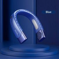 Xiaomi Neck Fan Cooling Rechargeable Air Conditioning Fans Air Cooler 4000mAh Air Conditioner For Sports mėlyna