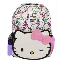 Smiggle Hello Kitty Mokyklinė kuprinė su didelės talpos dviejų dalių pieštukų dėklu - Rožinė White kt cat medium hat backpack