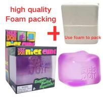 Schylling NeeDoh Ice Cream Cone & Nice Cube Squeeze Fidget Toy Surprise Stress Relief Desktop Ornament Party  Gift red
