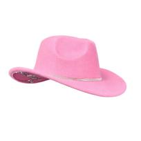 Vaikiška skrybėlaitė su žvaigždute - Vakarų kostiumų vakarėlio skrybėlaitė berniukams, mergaitėms One Size pink