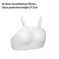 Chest Guard for Fencing with Adjustable Straps Adults, Suitable Football And Martial Arts XL white