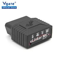 Vgate vLinker MC+ BLE Bluetooth 4.0 Skirta IOS Android SW-CAN MS-CAN OBD Diagnostikos Įrankis gray
