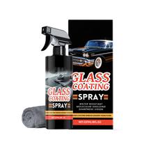 Car Window Glass Cleaner Ceramic Glass Coating Spray, Car Windshield Rainproof Polish 237ml One Size black