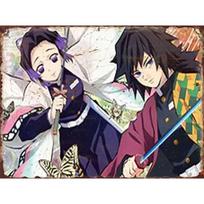 Demon Slayer Metalinis Plakatas Retro Skardinė Plokštelė Kino Sieninė Plokštelė Kambario Dekoro Estetiniams Dovanoms Ženklai Menas Namų Dekoro 26T0104 26T0104 20x30cm gray
