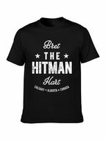 Bret The Hitman Hart Vintage Fight Type TShirt Funny Cotton Tee Gift Men - Men's Summer Cotton Graphic Tee 5XL įvairiaspalvis