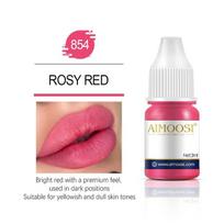Tattoo Ink Nano Pigment Milkly Colors Semi Permanent Makiažo rinkiniams Atspalvis Antakiai Akių pieštukas Lūpoms Grožis 3ml Microblading Pigments 854 Rose Red