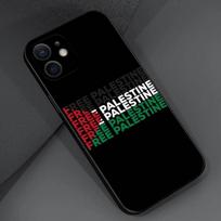 Palestine Flag Map Soft TPU Sublimation Case for iPhone XS XR 11 12 13 14 15 16 17 Pro Max for iPhone 7/8 black
