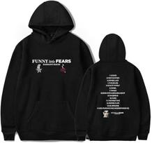 Damiano David Hoodie Funny Little Fears Album Merch Hoodie Sweatshirt Long Sleeve Casual 5XL black