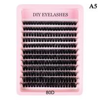 30D 40D 50D 60D 80D kuokelių blakstienų rinkinys Segmentuotos purios minkštos blakstienos Pasidaryk pats natūrali išvaizda makiažo mėgėjams Kasdieniam dėvėjimui A5