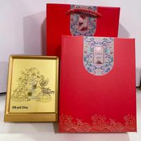 999 Pure Gold Dragon Boat Festival Photo Frame - Cultural & Creative Souvenir Ornament gray