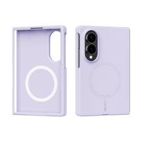 Z Fold8 Skystas silikonas Magsafe dėklas telefonui Samsung Galaxy Z Fold 8 Platus magnetinis belaidžio įkrovimo smūgiams atsparus kietas dangtelis Galaxy Z Fold 8 violetinė