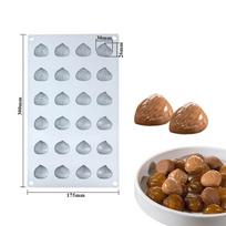 Maistinis silikonas Riešutai Silikoninė forma Lanksti „pasidaryk pats“ torto dekoravimo įrankiai Kepimo forma Šokoladas Pine nut