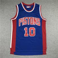 Detroit Pistons Basketball Jersey 25 Derrick Rose 33 Blake Griffin 10 Andre Drummond Thomas Rodman Embroidered Cotton XXL red
