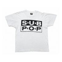 vintage 1990s Sub Pop Records Logo Shirt 120 black