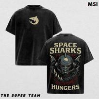 Warhammer 40K Nauji Vintage skalauti marškinėliai – Retro didelio dydžio marškinėliai, įkvėpti ikonų 4XL black
