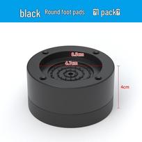 Reguliuojami baldų pakėlimo pagalvėlės stalo, spintelės ir kavos staliukų kojoms 015 black inner diameter 4.7cm [height 3.5cm]