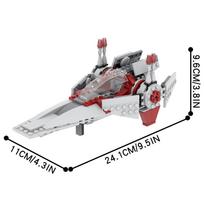MOOXI Žvaigždžių karai Aerocraft MOC Modelio Plytos PASIDARYK pats Diorama Suaugusiems Vaikams Žaislai Statybinių Blokų Rinkinys Montessori Dovana Kambario Dekoras gray
