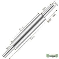 Stainless Steel Seamless Rolling Pin for Dough, Dumplings, and Noodles Rolling Pin Set