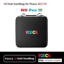 Posca Spalvoti žymekliai arba 48/72 vietų juodas patogus lagaminas, Ryškūs nuolatiniai žymekliai vaikams ir suaugusiems, Moteriškas lūpų dažų organizatorius