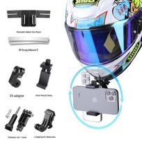 Universal Camera & Phone Mount for Cycling Helmet - DJI Accessories blue