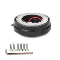 Thin Version 6 Hole Steering Wheel Quick Release Hub Adapter Snap Off Boss kit juoda