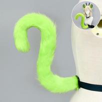 Žalias ateivių katės ausų lankelis su uodegos rinkiniu Cosplay Anime Konvencijos Kostiumo Aksesuaras Pliušinis gyvūnas Teminis Alien Cat Tail - Green green