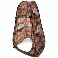 Portable PopUp Camouflage Bird Watching Tent with UV Protection Double Window Silver