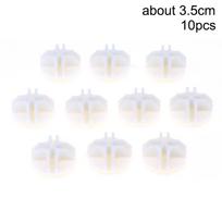 10Pcs Diy Wire Grid Shelf Connectors Plastic Cube Connectors For Closet Wardrobe Shoe Rack Linen Storage