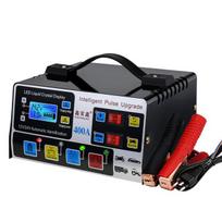 Automatiniai baterijų įkrovikliai EU/US Kištukas 12V/24V Penkių pakopų maitinimo impulsų remonto įkrovikliai 400W skaitmeninis LCD ekranas šlapias sausas švino rūgštis Style 2