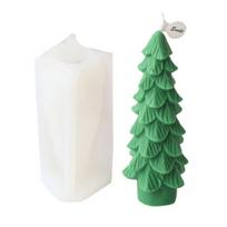 Christmas Candle Mold Crystal Epoxy Resin Molds Soap Making Chocolate Decoration white