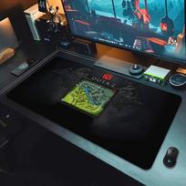 Kompiuterio pelės kilimėlis DOTA 2 Žaidimų pelės kilimėlis Didelis stalo kilimas Užrakintas kraštas Kompiuterio nešiojamojo kompiuterio priedai Klaviatūros stalo kilimėlis 900x400 30cmx60cm(11.8x23.6inch) blue