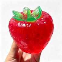 Didelis Braškių Kokoso Aliejaus Squishy Kamuoliukas Rankų Darbo Braškių Streso Atsarginis Žaislas Minkštas Suspaudžiamas Fidget Sensory Žaislas Gimtadienio Dovana red