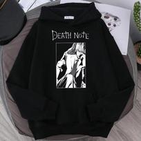 Karštas Anime Death Note Ryuk Spausdintas Gobtuvėlis Unisex Vyrai Moterys Karštas Manga Laisvas Kasdienis Megztinis Džemperis Vintage Streetwear Minkštas Medvilnės Audinys S black