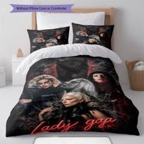 Lady Gaga Rush Bedding Quilt Set Quilt Cover Pillowcase Home Decoration Birthday Gift (1 * duvet cover + 2 * pillowcase, without core) 140x200cm