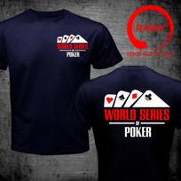 World Series Of Poker Card T Shirt Unisex Las Vegas Fashion Trendy Casual Clothing Stylish Tee Shirt Leisure Tshirt Unisexs TShirt L gray