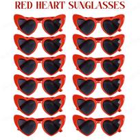 12-100Pcs Wedding Sunglasses Wedding Gift for Guest Bulk DIY Heart Sunglasses with Pen Bachelorette Birthday Beach Party Glasses 12Pcs black