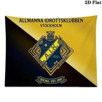 AIK Futbolo Sieninis Gobelenas Estetiškas Sienos Kabinamas Spausdintas Audinio Antklodė Dekoratyviniai Gobelenai Miegamajam Svetainei Namų Dekoras 100cm x 150cm yellow